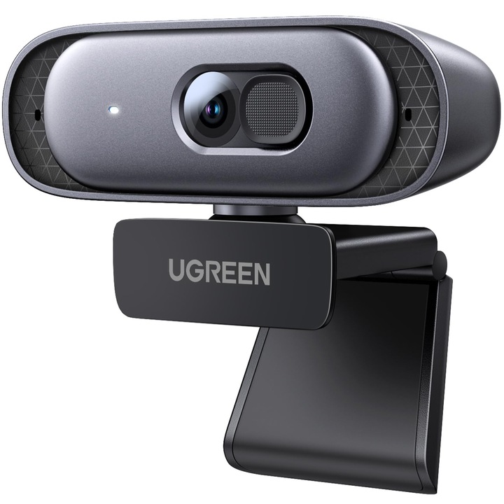 Webkamera UGREEN 2K, kettős mikrofon, autofókusz, USB