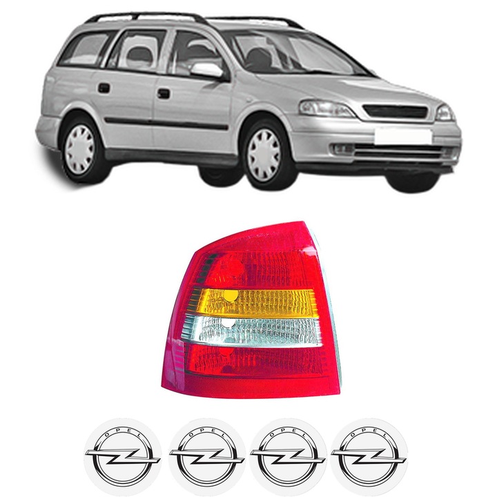Lampa Stop Spate Stanga OPEL ASTRA G Estate (T98) din 1998-2004, Auto, DEPO, 4x Stickere auto cu OPEL