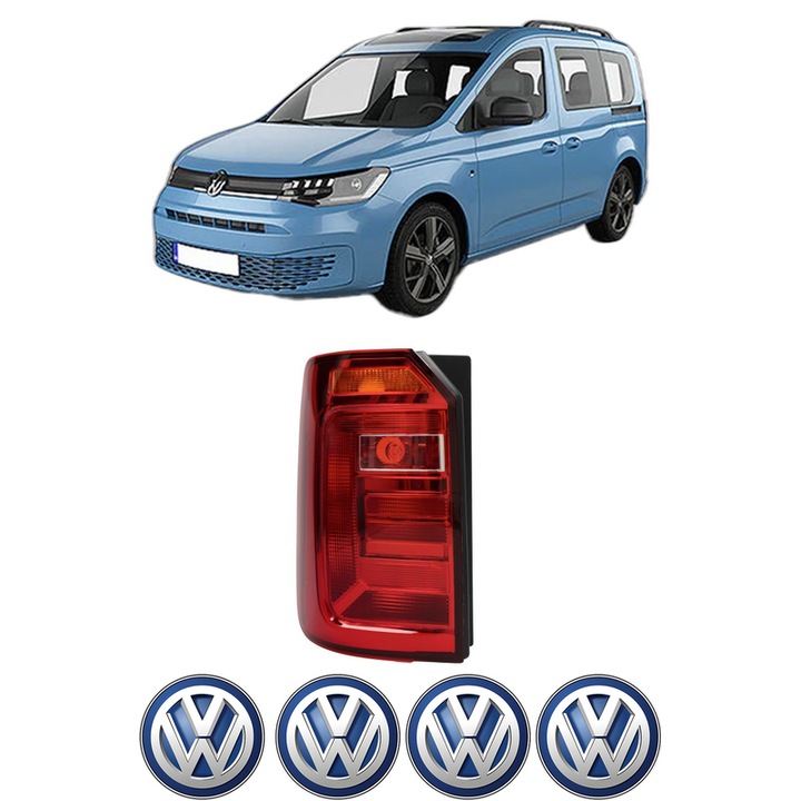 Lampa Stop Spate Stanga Volkswagen CADDY IV Box Body/MPV (SAA, SAH) din 2015-2020, Auto, DEPO, 4x Stickere auto cu Volkswagen