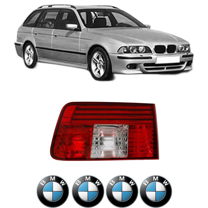Lampa Stop Spate Dreapta BMW Seria 5 Touring (E39) din 1996-2004, Auto, DEPO, 4x Stickere auto cu BMW