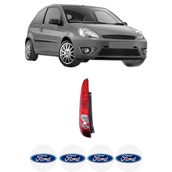 Lampa Stop Spate Stanga FORD FIESTA V Van din 2002-2010, Auto, DEPO, 4x Stickere auto cu FORD