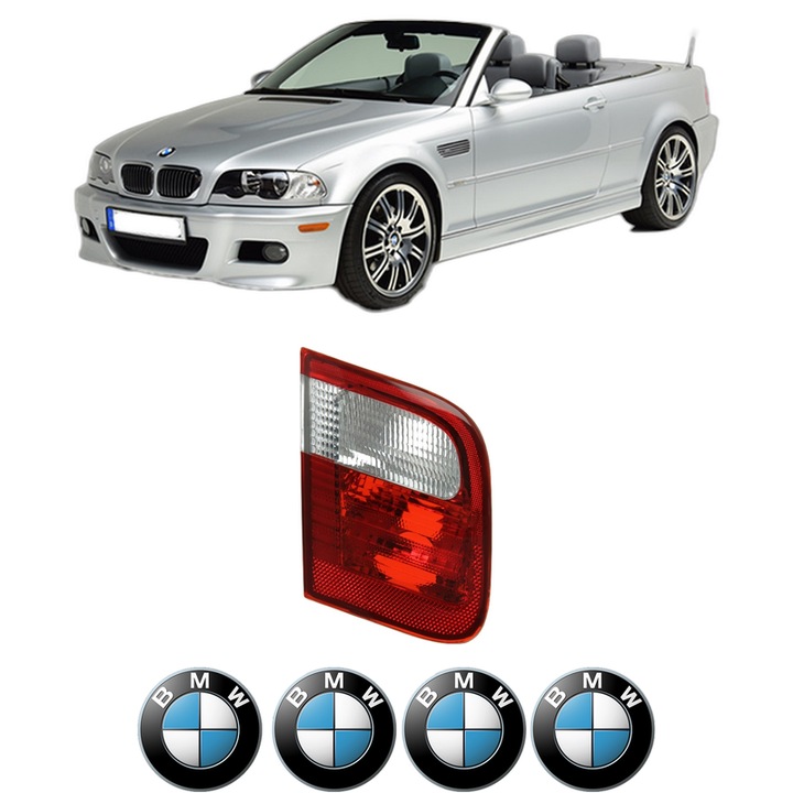 Lampa Stop Spate Stanga BMW Seria 3 Convertible (E46) din 2000-2007, Auto, DEPO, 4x Stickere auto cu BMW