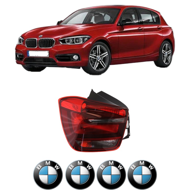 Lampa Stop Spate Stanga BMW Seria 1 (F21) din 2011-2019, Auto, TYC, 4x Stickere auto cu BMW
