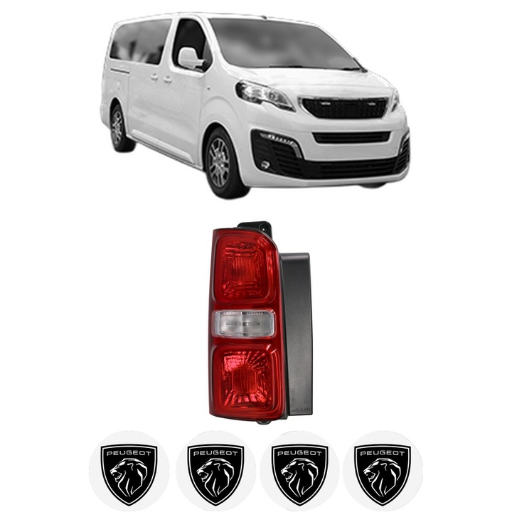 Lampa Stop Spate Stanga PEUGEOT EXPERT Bus (V_) din 2016-2023, Auto, DEPO, 4x Stickere auto cu PEUGEOT