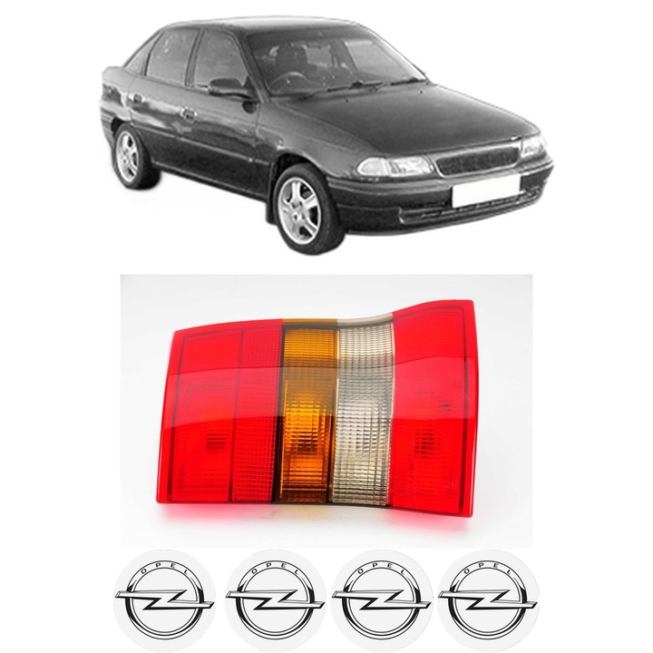 Lampa Stop Spate Dreapta OPEL ASTRA F CLASSIC Saloon (T92) din 1998-2002, Auto, DEPO, 4x Stickere auto cu OPEL