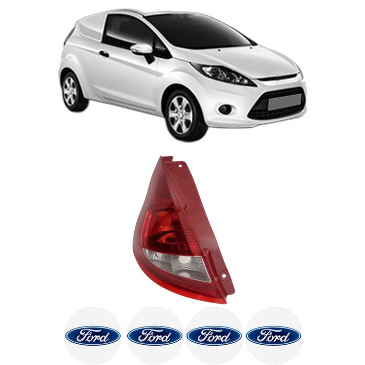 Lampa Stop Spate Stanga FORD FIESTA VI Van din 2009-2017, Auto, TYC, 4x Stickere auto cu FORD