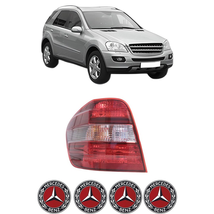 Lampa Stop Spate Stanga MERCEDES-BENZ M-CLASS (W164) din 2005-2011, Auto, DEPO, 4x Stickere auto cu MERCEDES-BENZ