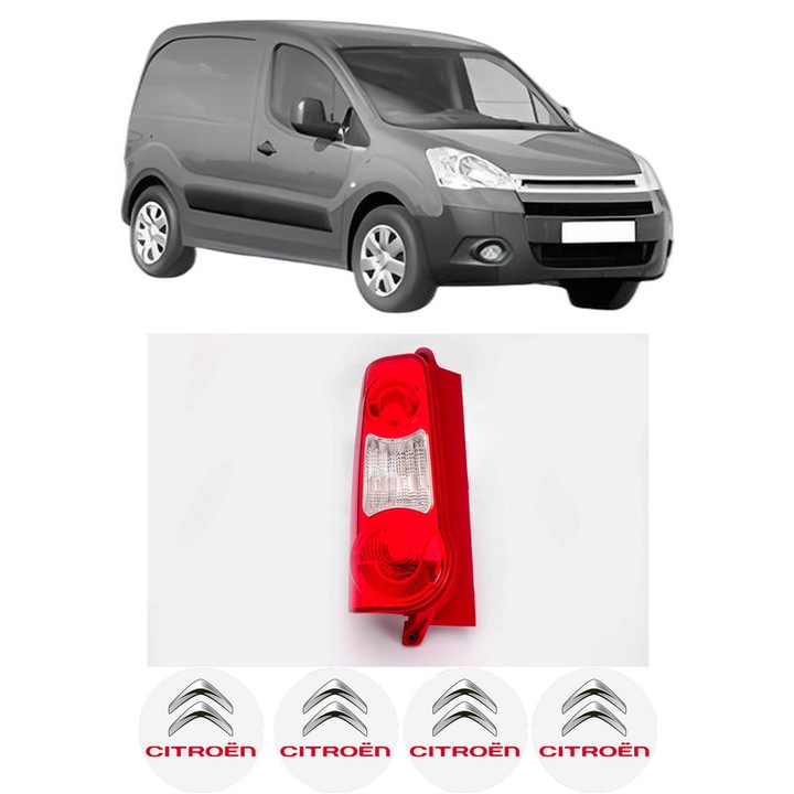 Lampa Stop Spate Stanga CITROEN BERLINGO Box Body/MPV (B9) din 2008-2021, Auto, DEPO, 4x Stickere auto cu CITROEN