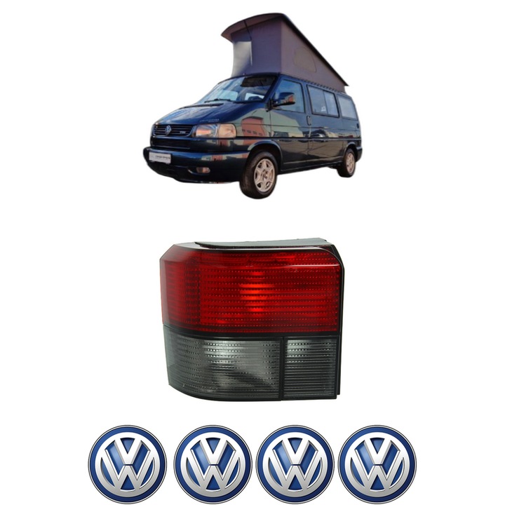 Lampa Stop Spate Stanga Volkswagen CALIFORNIA T4 Camper (7DJ, 7DK, 70J) din 1994-2003, Auto, TYC, 4x Stickere auto cu Volkswagen