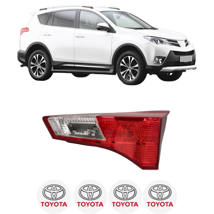 Lampa Stop Spate Dreapta TOYOTA RAV 4 IV VAN (_A4_) din 2012-2018, Auto, DEPO, 4x Stickere auto cu TOYOTA