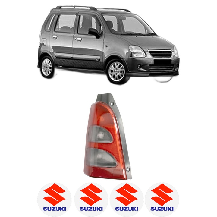 Lampa Stop Spate Stanga SUZUKI WAGON R+ (MA) din 2000-2006, Auto, DEPO, 4x Stickere auto cu SUZUKI