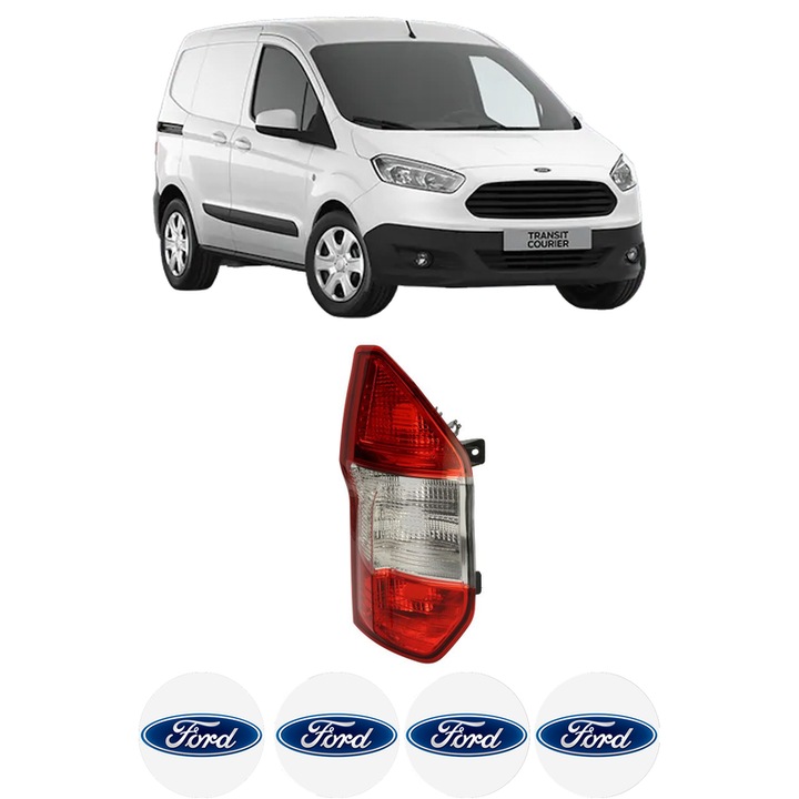 Lampa Stop Spate Stanga FORD TRANSIT COURIER B460 Box Body/MPV din 2014-2023, Auto, TYC, 4x Stickere auto cu FORD