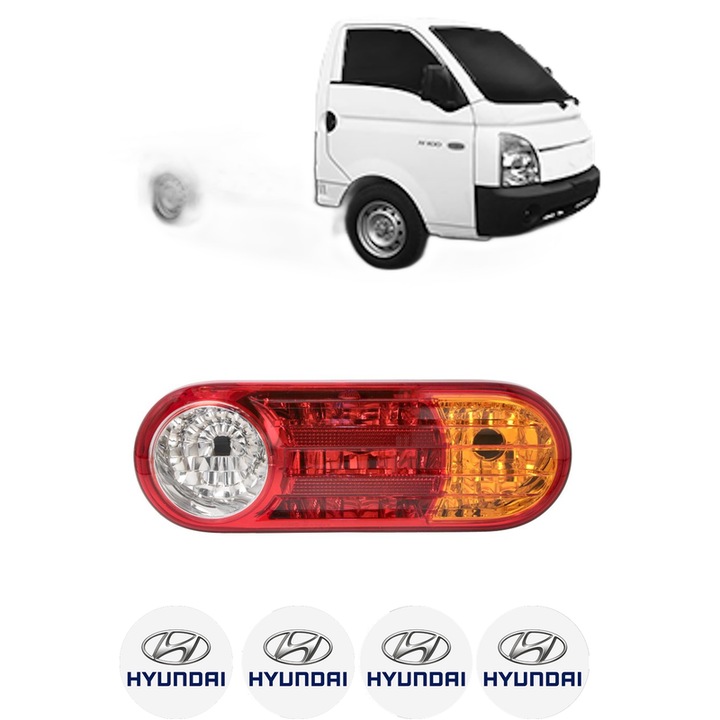 Lampa Stop Spate Dreapta HYUNDAI H100 Platform/Chassis (HR) din 2006-2010, Auto, DEPO, 4x Stickere auto cu HYUNDAI