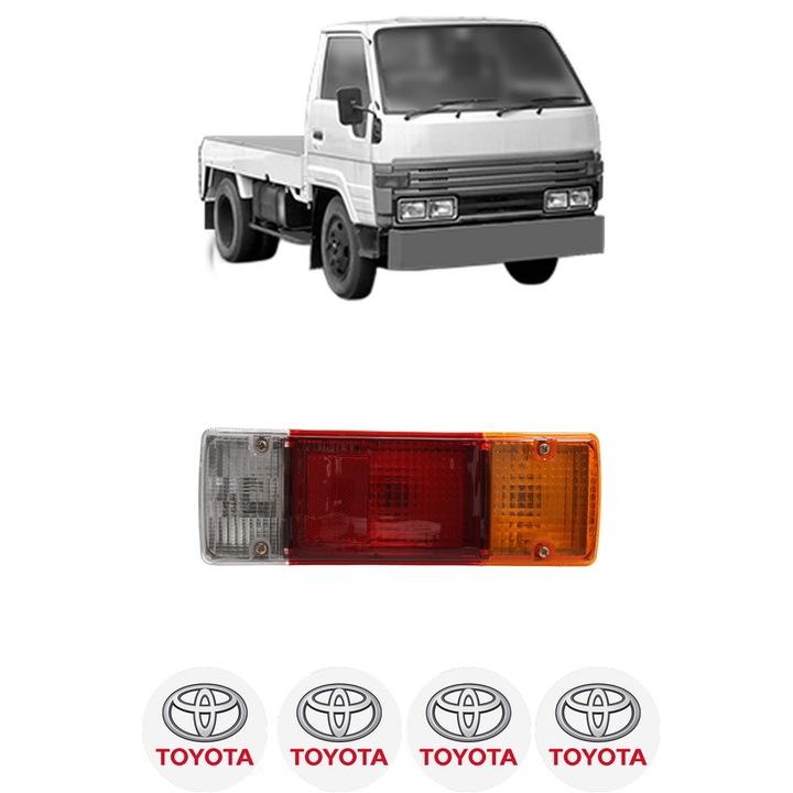 Lampa Stop Spate Stanga TOYOTA DYNA 200 Platform/Chassis din 1985-2002, Auto, DEPO, 4x Stickere auto cu TOYOTA