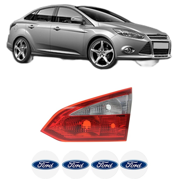 Lampa Stop Spate Dreapta FORD FOCUS III Saloon din 2010-2020, Auto, TYC, 4x Stickere auto cu FORD