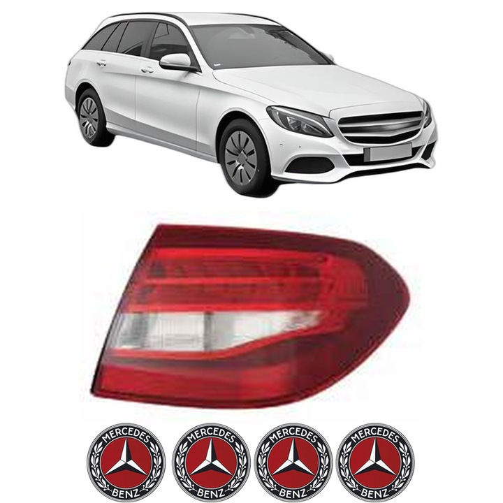 Lampa Stop Spate Dreapta MERCEDES-BENZ C-CLASS T-Model (S205) din 2014-2021, Auto, DEPO, 4x Stickere auto cu MERCEDES-BENZ