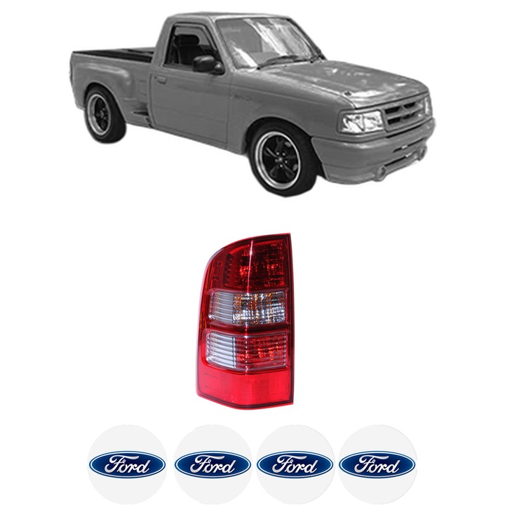 Lampa Stop Spate Stanga FORD USA RANGER din 1999-2018, Auto, DEPO, 4x Stickere auto cu FORD USA