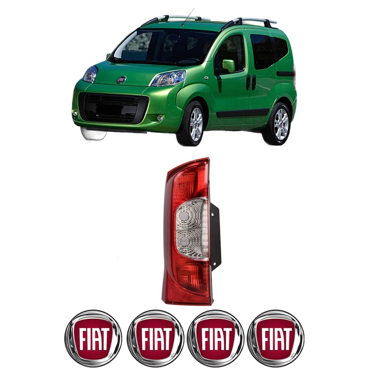 Lampa Stop Spate Stanga FIAT QUBO (225_) din 2008-2010, Auto, TYC, 4x Stickere auto cu FIAT