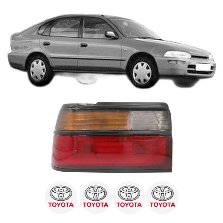 Lampa Stop Spate Stanga TOYOTA COROLLA Liftback (_E10_) din 1992-1997, Auto, DEPO, 4x Stickere auto cu TOYOTA