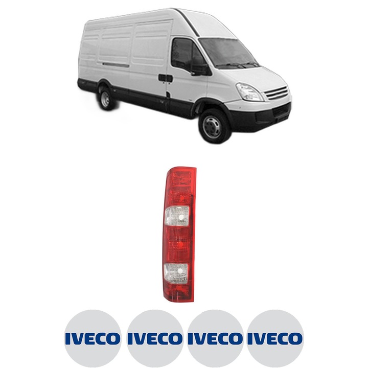 Lampa Stop Spate Stanga IVECO DAILY IV Van din 2006-2012, Auto, TYC, 4x Stickere auto cu IVECO