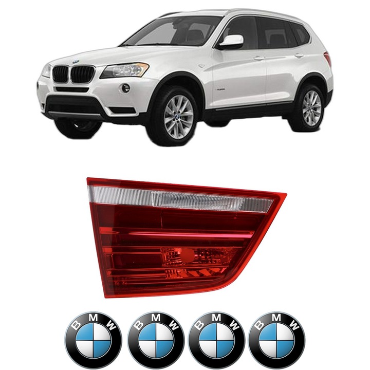 Lampa Stop Spate Stanga BMW Seria X3 (F25) din 2010-2017, Auto, DEPO, 4x Stickere auto cu BMW