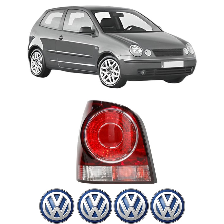 Lampa Stop Spate Stanga Volkswagen POLO IV (9N_, 9A_) din 2001-2009, Auto, TYC, 4x Stickere auto cu Volkswagen