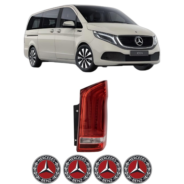 Lampa Stop Spate Dreapta MERCEDES-BENZ EQV (W447) din 2020, Auto, DEPO, 4x Stickere auto cu MERCEDES-BENZ