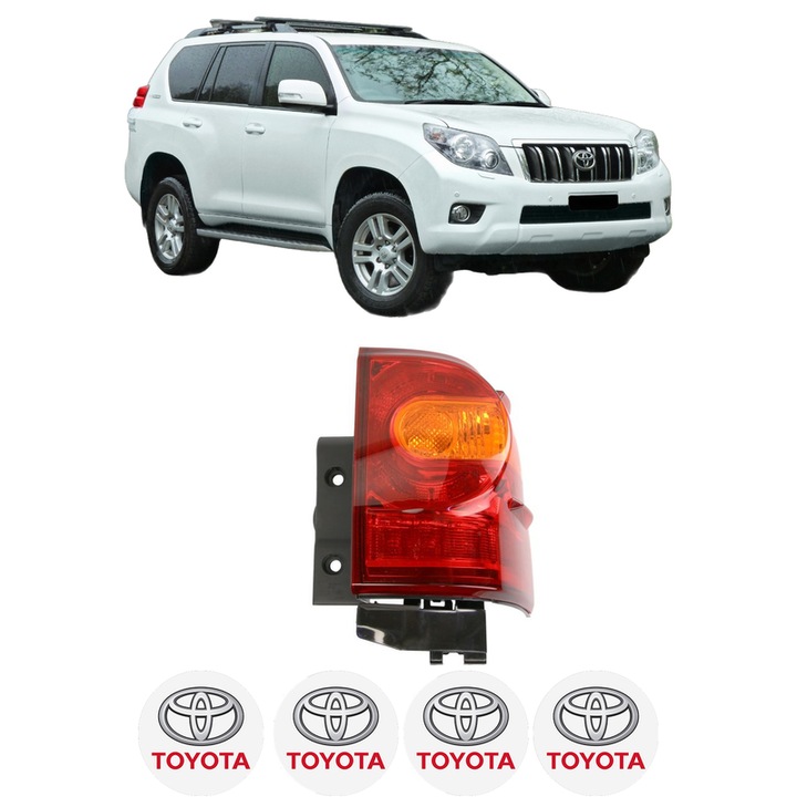 Lampa Stop Spate Dreapta TOYOTA LAND CRUISER PRADO (_J15_) din 2009-2020, Auto, DEPO, 4x Stickere auto cu TOYOTA