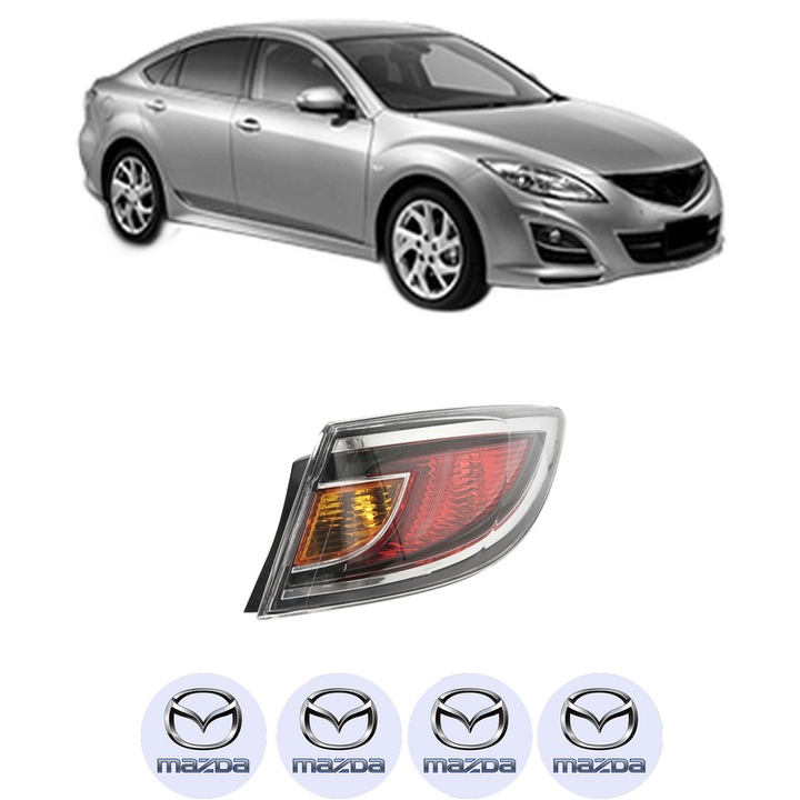 Lampa Stop Spate Dreapta MAZDA 6 Saloon (GH) din 2007-2013, Auto, DEPO, 4x Stickere auto cu MAZDA