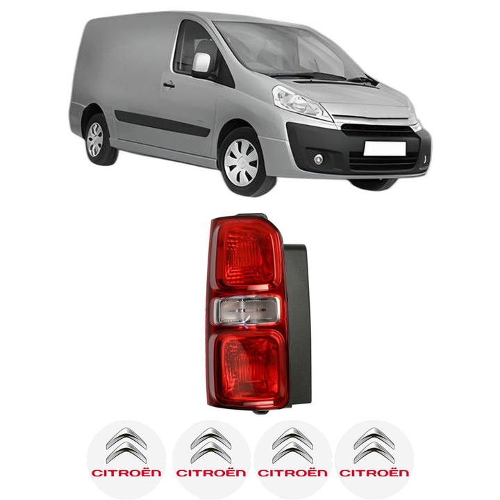 Lampa Stop Spate Stanga CITROEN JUMPY II Van din 2007-2016, Auto, TYC, 4x Stickere auto cu CITROEN