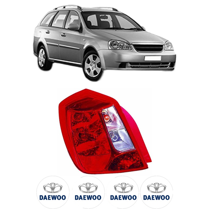 Lampa Stop Spate Stanga DAEWOO NUBIRA Wagon (J200) din 2003, Auto, DEPO, 4x Stickere auto cu DAEWOO