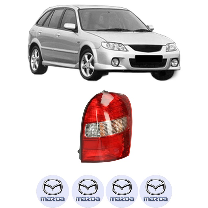 Lampa Stop Spate Dreapta MAZDA 323 F VI Hatchback (BJ) din 1998-2004, Auto, DEPO, 4x Stickere auto cu MAZDA