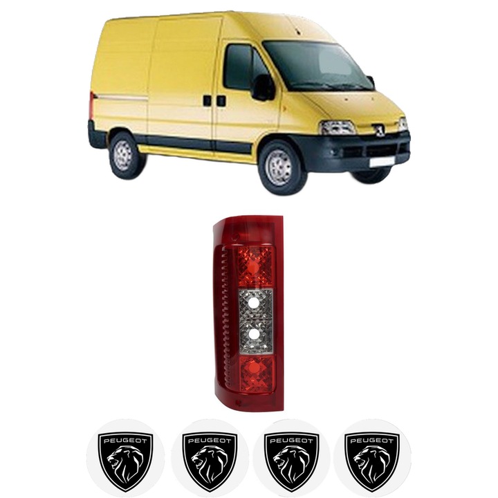 Lampa Stop Spate Stanga PEUGEOT BOXER Bus (244, Z_) din 2001-2006, Auto, TYC, 4x Stickere auto cu PEUGEOT