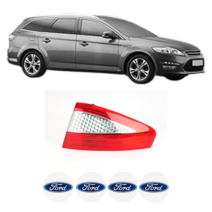 Lampa Stop Spate Dreapta FORD MONDEO IV Van din 2007-2014, Auto, DEPO, 4x Stickere auto cu FORD