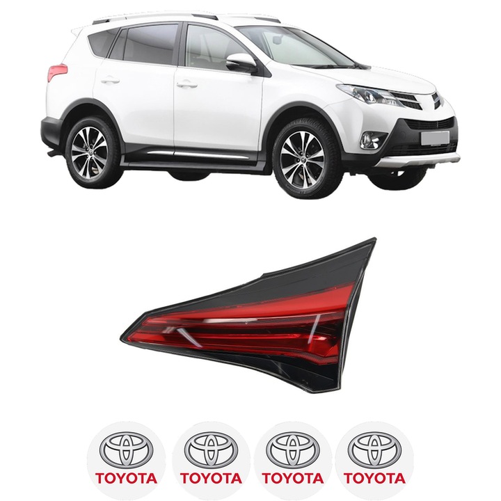Lampa Stop Spate Dreapta TOYOTA RAV 4 IV VAN (_A4_) din 2012-2018, Auto, DEPO, 4x Stickere auto cu TOYOTA