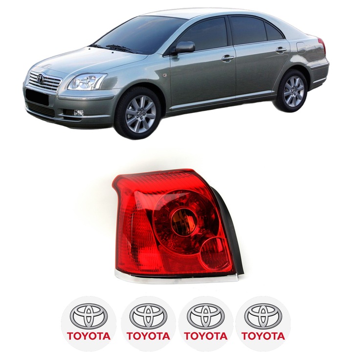 Lampa Stop Spate Stanga TOYOTA AVENSIS (_T25_) din 2003-2008, Auto, DEPO, 4x Stickere auto cu TOYOTA