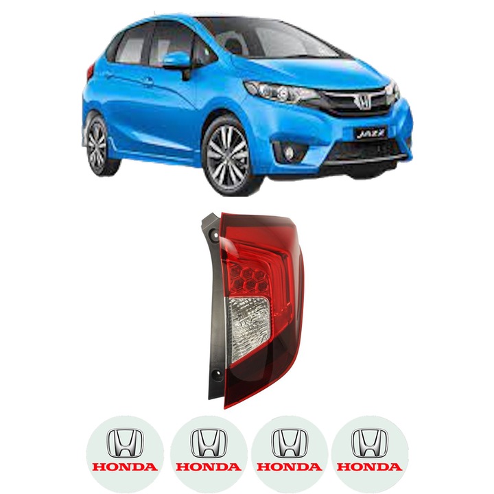 Lampa Stop Spate Dreapta HONDA JAZZ IV (GK_) din 2015-2017, Auto, DEPO, 4x Stickere auto cu HONDA