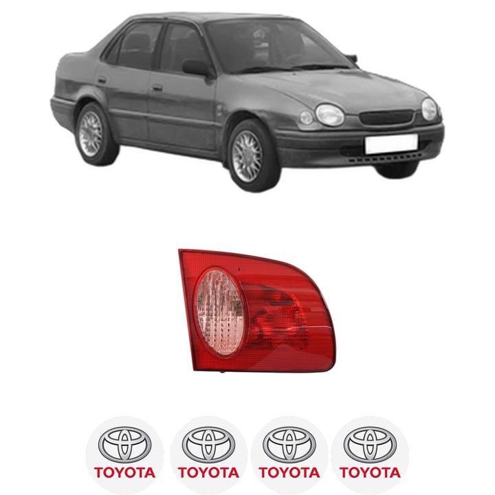 Lampa Stop Spate Stanga TOYOTA COROLLA (_E11_) din 1995-2001, Auto, DEPO, 4x Stickere auto cu TOYOTA