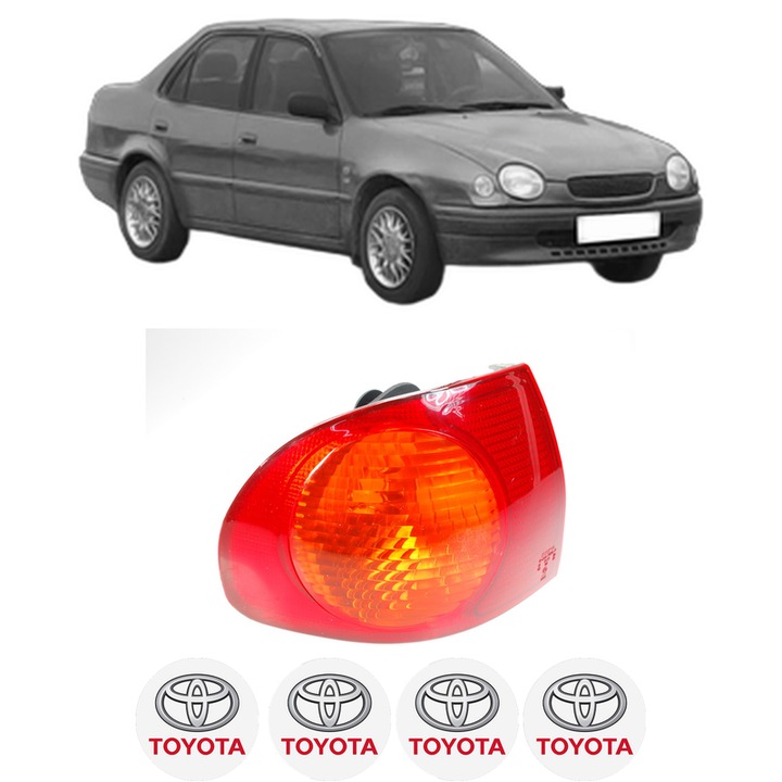 Lampa Stop Spate Stanga TOYOTA COROLLA (_E11_) din 1995-2001, Auto, DEPO, 4x Stickere auto cu TOYOTA