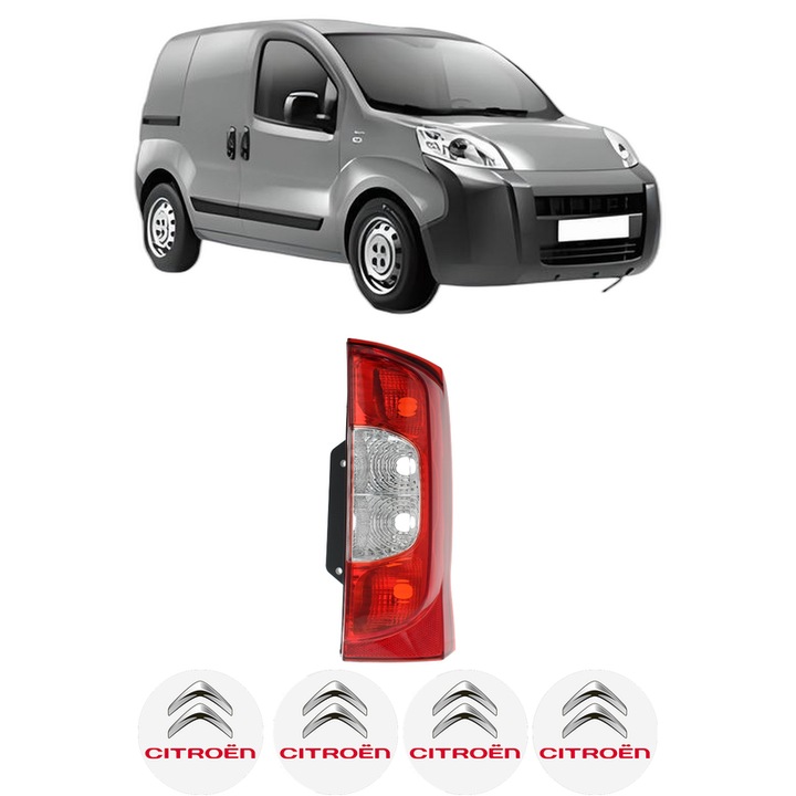 Lampa Stop Spate Dreapta CITROEN NEMO Box Body/MPV (AA_) din 2008-2010, Auto, DEPO, 4x Stickere auto cu CITROEN