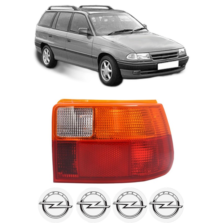 Lampa Stop Spate Dreapta OPEL ASTRA F Estate (T92) din 1991-1998, Auto, TYC, 4x Stickere auto cu OPEL