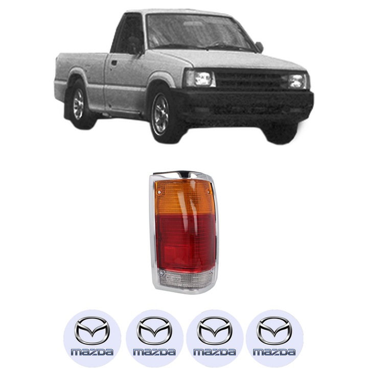 Lampa Stop Spate Dreapta MAZDA B-SERIE (UF) din 1985-1999, Auto, DEPO, 4x Stickere auto cu MAZDA