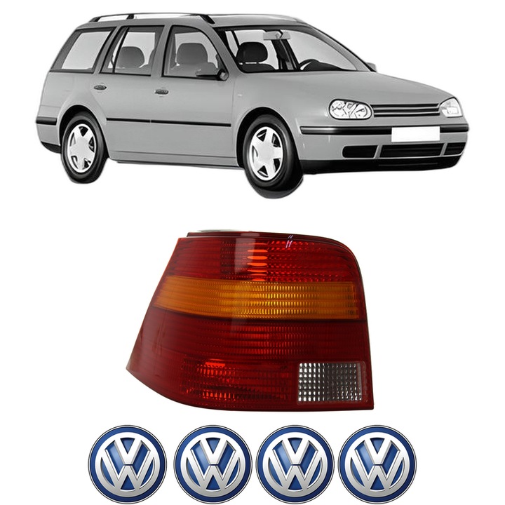 Lampa Stop Spate Stanga Volkswagen GOLF IV Variant (1J5) din 1999-2006, Auto, DEPO, 4x Stickere auto cu Volkswagen