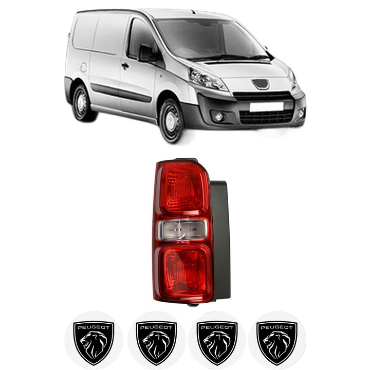 Lampa Stop Spate Stanga PEUGEOT EXPERT Van (VF3A_, VF3U_, VF3X_) din 2007-2016, Auto, TYC, 4x Stickere auto cu PEUGEOT