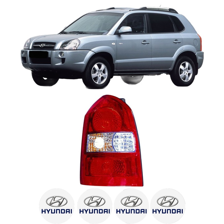 Lampa Stop Spate Stanga HYUNDAI TUCSON (JM) din 2004-2012, Auto, DEPO, 4x Stickere auto cu HYUNDAI