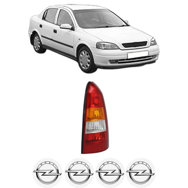 Lampa Stop Spate Dreapta OPEL ASTRA G Saloon (T98) din 1998-2009, Auto, TYC, 4x Stickere auto cu OPEL