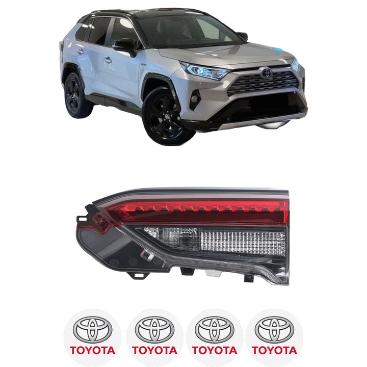 Lampa Stop Spate Dreapta TOYOTA RAV 4 V VAN (_A5_, _H5_) din 2018, Auto, TYC, 4x Stickere auto cu TOYOTA