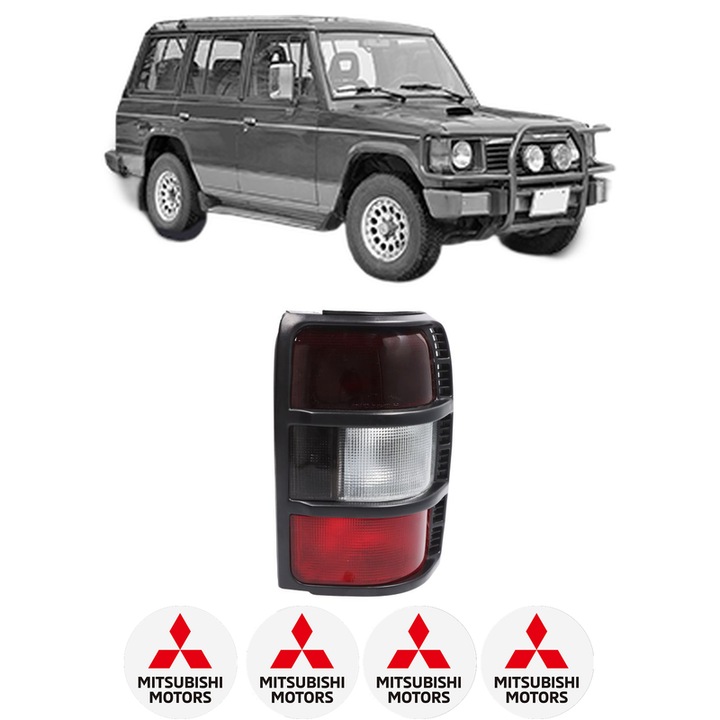 Lampa Stop Spate Dreapta MITSUBISHI PAJERO II (V1_, V3_) din 1991, Auto, DEPO, 4x Stickere auto cu MITSUBISHI