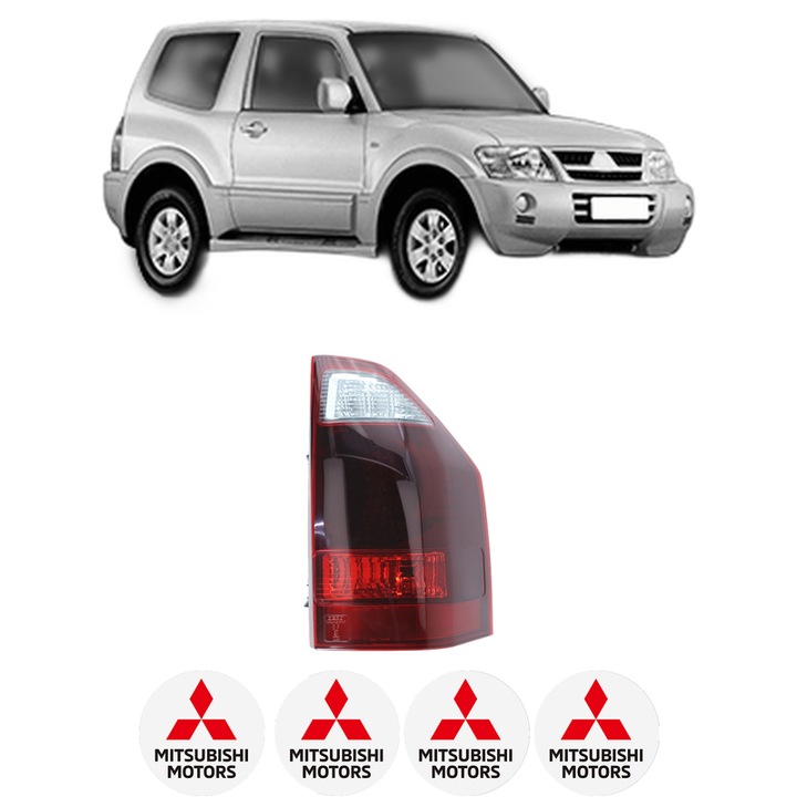 Lampa Stop Spate Dreapta MITSUBISHI PAJERO CLASSIC (V2_W, V6_W, V7_W) din 2001-2006, Auto, DEPO, 4x Stickere auto cu MITSUBISHI