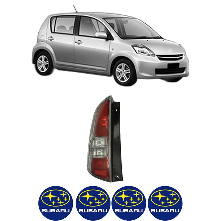 Lampa Stop Spate Stanga SUBARU JUSTY IV din 2007, Auto, TYC, 4x Stickere auto cu SUBARU